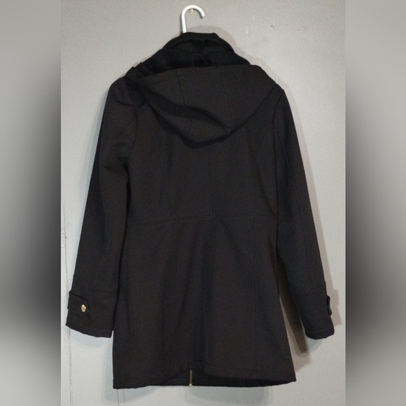 Michael Kors Black Jacket Sz (S) Shell Hooded - Picture 2 of 9